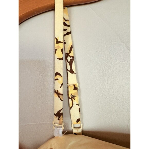 LOFT Yellow Strapless Fit & Flare MIDI Floral Dress, Removable Straps SZ 4 Small - Picture 10 of 16